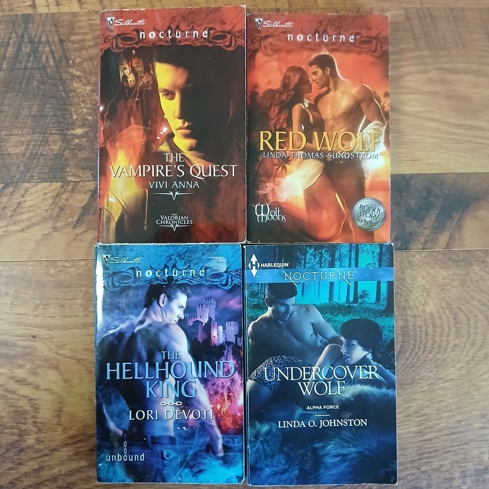 Harlequin Nocturne Lot Of 4 Paranormal Romances By Mixed‎ Authors Paperback